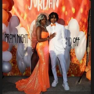 Orange AMARRA prom dress